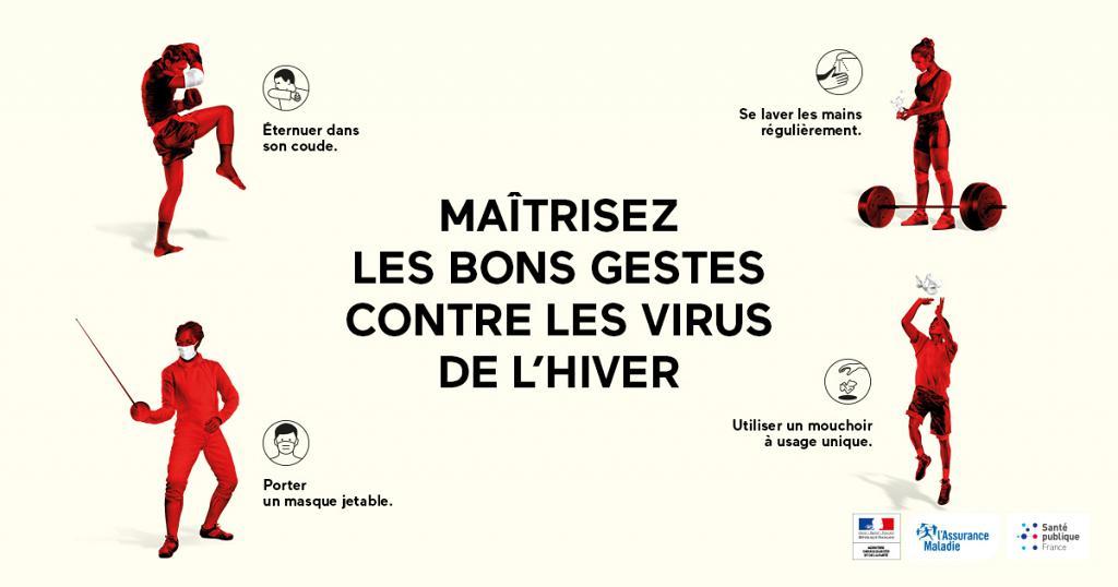 Grippe : les gestes à adopter pour un #HiverSansVirus